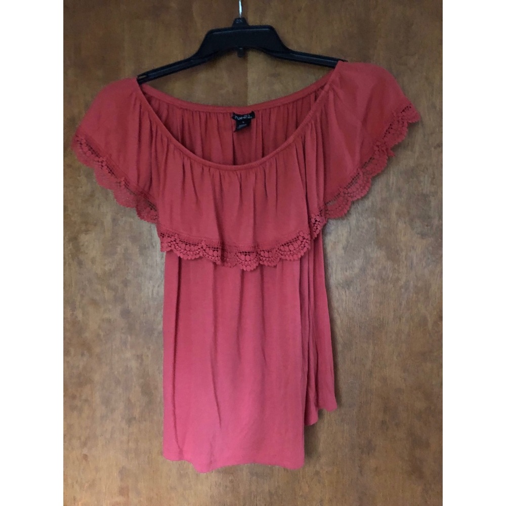 Rue21 Off the shoulder blouse coral